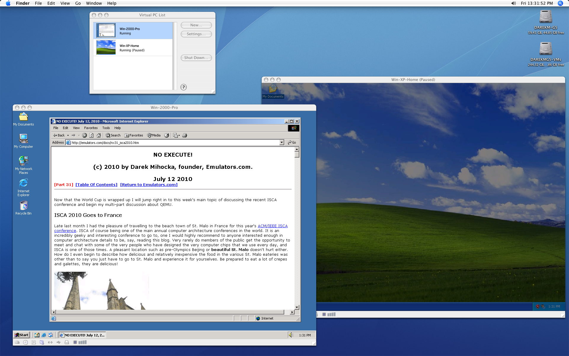 windows xp emulator mac os x